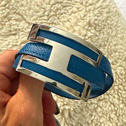 Hermès signed cuff bangle - cuff,