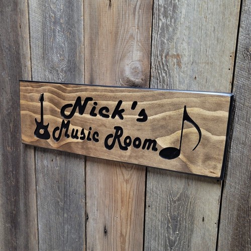 Personalized music room carved - personalized,