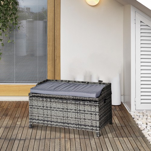 Outsunny rattan wicker storage - wicker,