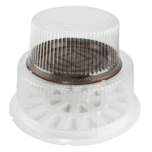 Large clear birthday cake - large,