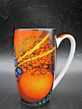 *RARE* ALAN CLARKE STUDIO 'TIMESLIP' FINE BONE CHINA MUG FOR HUDSON MIDDLETON.