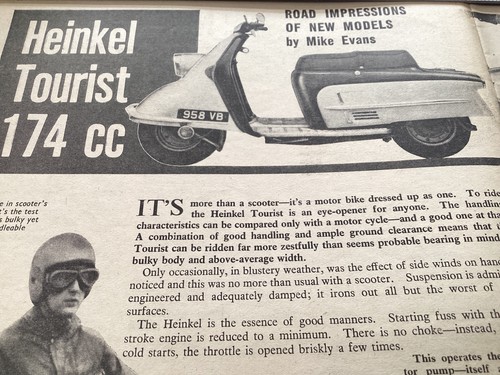 New model heinkel tourist - new,