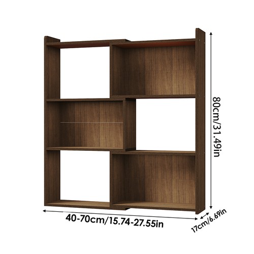 Stretchable wooden bookshelf - wooden,