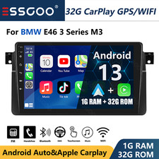 For BMW E46 3 Series M3 9" Car Stereo Android 13 Mirror Link BT NAV WIFI GPS 32G