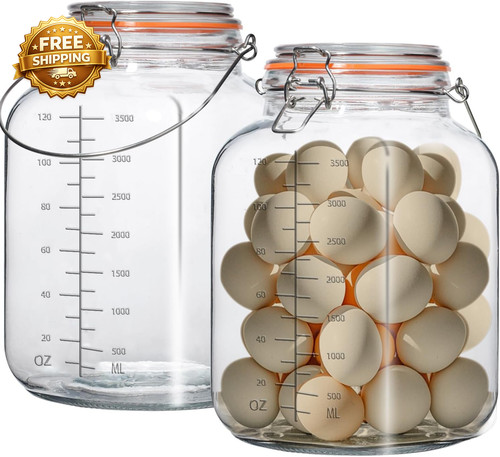 Pack gallon glass jar with - gallon,