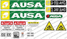 AUSA D350 AHG DUMPER DECALS STICKER SET