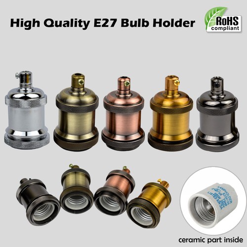 E27 antique metal bulb holder - e27,