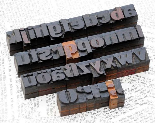 Alphabet letterpress - alphabet,