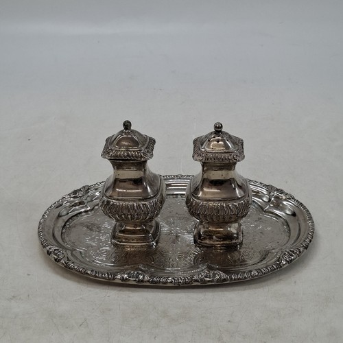 Silver plated salt and pepper - silver,