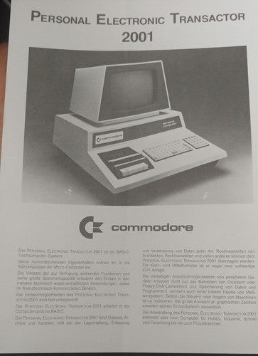 Commodore pet 2001 prospekt 2 - prospekt, (2