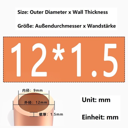 2mm 12mm 3 - to, 1/4"