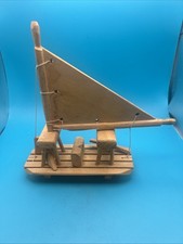 A wooden model of a Sailing