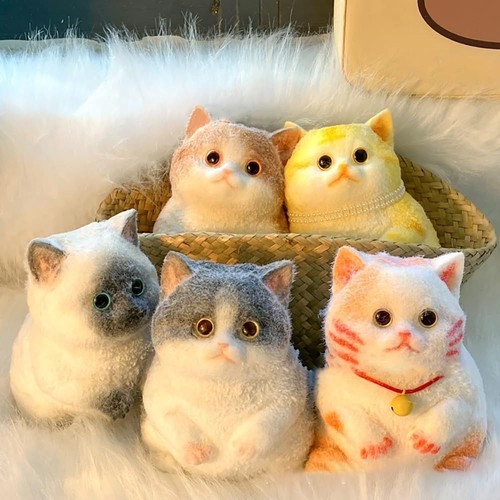 Silicone cat squishy fidget - silicone,