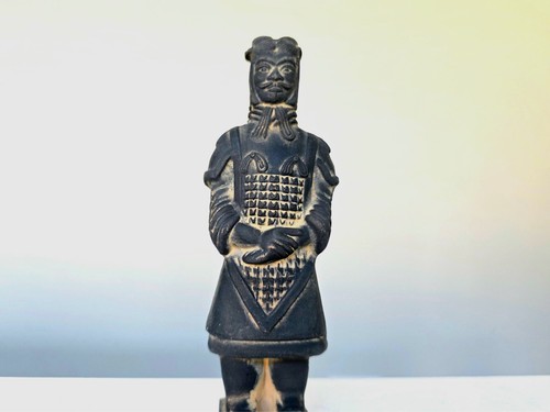 Vintage clay chinese standing - vintage,