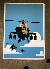 Banksy Happy Chopper Print -