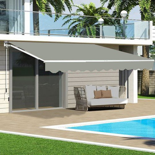 Garden patio manual awning - garden,