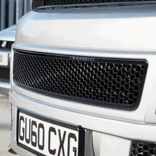For VW T5.1 Transporter Bumper Grille Mesh Honeycomb (Gloss Black) Painted and R