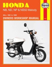 Honda NB, ND, NP & NS50 Melody (1981-1985) Haynes Repair Manual