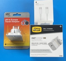 Otterbox 30W USB-C Power Adapter Charger + Apple 2M Type-C Cable iPhone 15 iPad