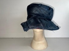 Women Elegant Navy Wide Brim