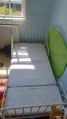 Ikea white extendable metal - white,