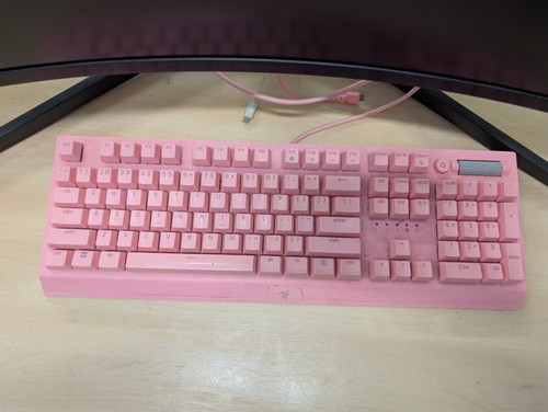 Razer mechanical keyboard pink - razer,