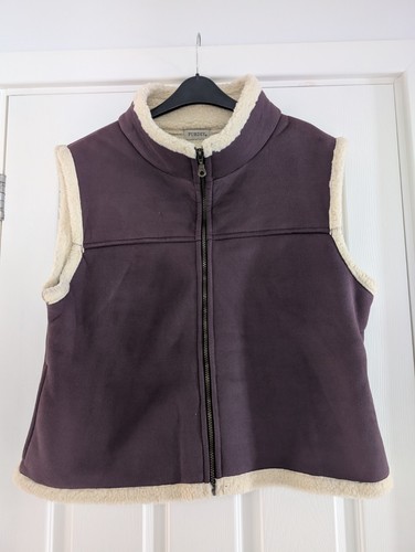 Purdey purple wool lined gilet - wool,