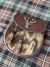 Scottish Brown Kilt Sporran