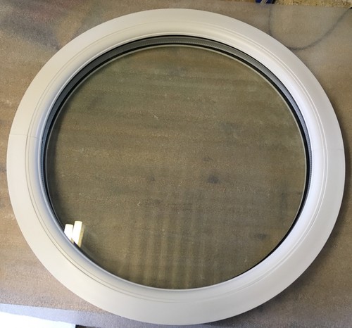 700mm fixed white - white, circle