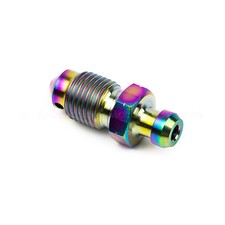 1x Rainbow Titanium Bleed Nipple Screw M10x 1.0 for Ducati 848, 999 Rear Caliper