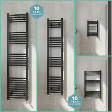 Straight Curved Modern Heated Towel Rail Radiator Bathroom Black Ladder Warmer