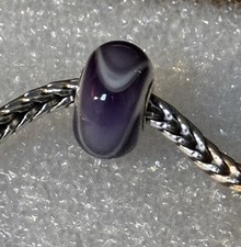 Genuine Trollbead Purple Armadillo Glass Bead TGLBE-10111