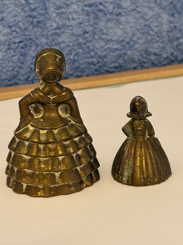 Pair vintage solid - pair, brass