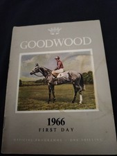 VINTAGE GOODWOOD RACE CARD HORSE RACING MEETING FIRST DAY 26TH JULY 1966