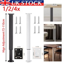 1-4PC 720-1100mm Adjustable Kitchen Worktop/Desk/Breakfast Bar Table Leg Support