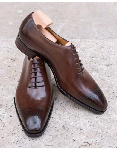 Men handmade brown genuine - men’s,