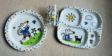 Maisy Mouse - Plate, Food Tray & Glass Bundle - Petit Jour Paris Melamine RARE