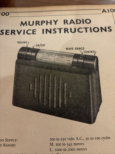 A100 radio murphy service - radio,