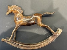 METAL ROCKING HORSE ORNAMENT