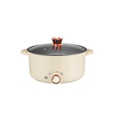 4L Electric Slow Cooker Non Stick 3 Heat Settings Warm Family Cooking Glass Lid