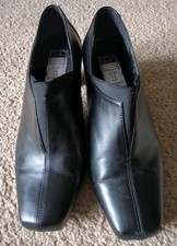 Black High Heeled Leather