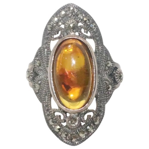 Sterling silver amber and - amber,