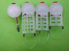 4 SLOW SINKING DEPTH CHARGE PELLET FEEDERS,BOMBS,MATCH,COMMERCIAL,FISHING