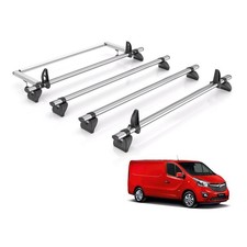 Vauxhall Vivaro Roof Rack for 2014-2019 [Std Roof] 4 Bars & Roller - Rhino Fleet
