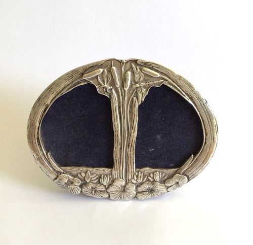 Double photo frame silver - double,