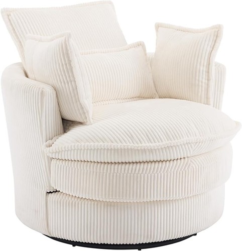 White swivel barrel accent - white,