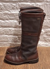 Fabulous Black & Brown Dubarry Glanmire Country Boots Size UK 5.5 EU 39 VGC