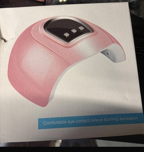 Pink white led nail - pink, dryer