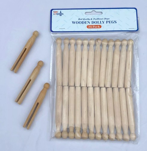 Wooden dolly pegs - dolly, strong