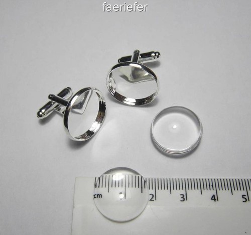 Pair cuff link blanks - 1,